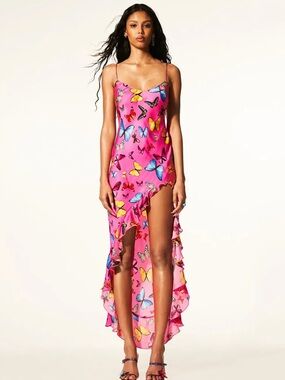 Mirae Paris Pink Butterfly Theme Dress size XS or 34